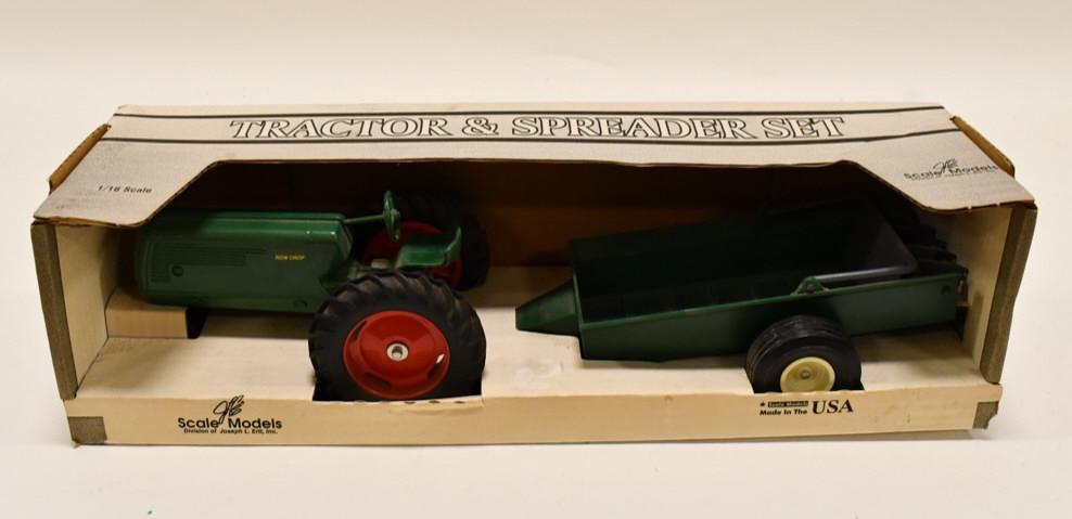 1/16 Oliver Row Crop 70 Tractor w Manure Spreader (1 of 5)