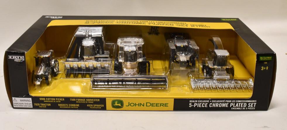 1/64 Ertl John Deere 5-Piece Chrome Plated Set (1 of 5)