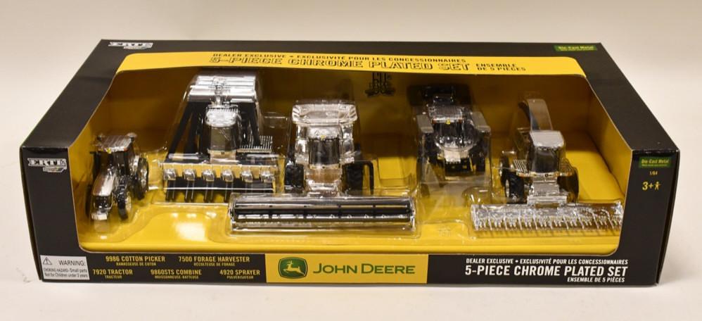 1/64 Ertl John Deere 5-Piece Chrome Plated Set (1 of 5)