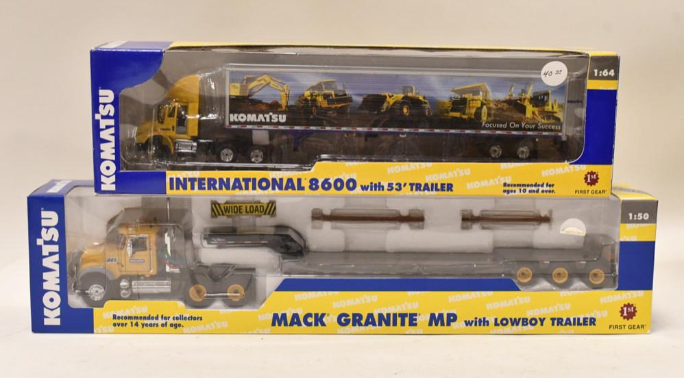 1st Gear Komatsu International 8600& Mack w Lowboy (1 of 5)