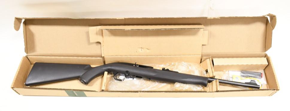 Mossberg Model 702 .22 Plinkster Rifle NIB: Mossberg Model 702 .22 Plinkster Rifle, new in box. Includes all original books, gun lock and box. Gun is unfired. SN: EIH3044360. FFL is required for transfer. (394-4)