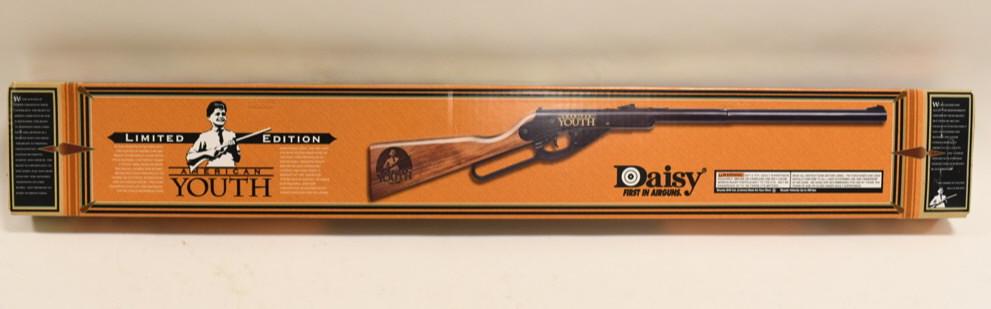 LE Daisy American Youth BB Gun New In Sealed Box: 1998 Limited Edition Daisy American Youth Model 111-B Lever Action BB Gun. New in the original box sealed box with outer shipper box.