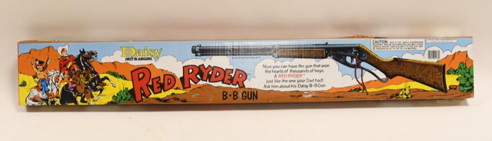 1988 Daisy Red Ryder 50th Anniversary BB Gun NIB: 1988 Daisy Red Ryder 50th Anniversary Lever Action BB Gun Model 1938B. New in the original sealed box.