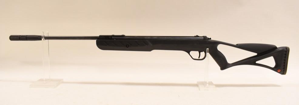 Ruger Blackhawk Elite .177 Cal. Air Rifle NIB: New in box Ruger Blackhawk Elite .177 Caliber Pellet High Velocity Break Barrel Air Rifle. This rifle comes with a 4x32 scope and instructions. Box shows lots of shelf wear.