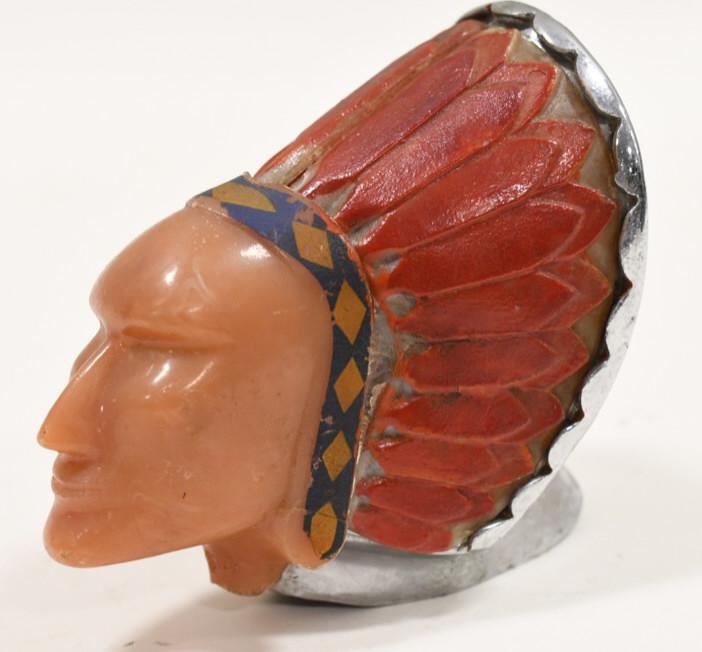 1950 Blackstone Bakelite Indian Head Mascot Light (1 of 7)