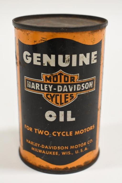Scarce Vtg Harley-Davidson 1/2 Pint 2Cycle Oil Can (1 of 6)