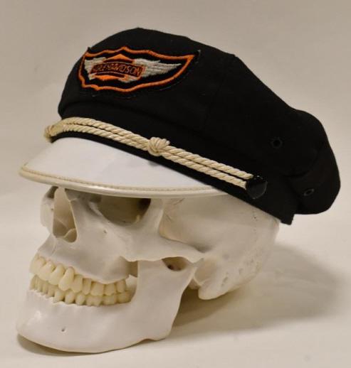 Vintage Harley-Davidson Captains Hat w/ Skull (1 of 12)