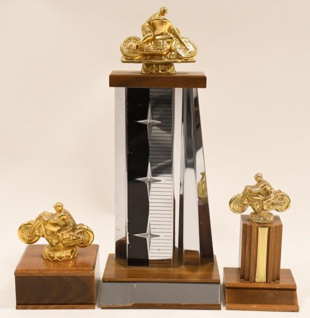 (3) 1950s / 1960s Motorcycle Racing Trophies (1 of 11)
