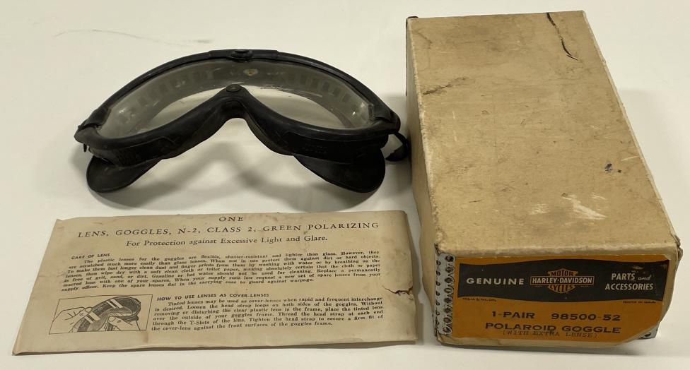 1950s-60s Harley-Davidson Polarized Racing Goggles (1 of 10)