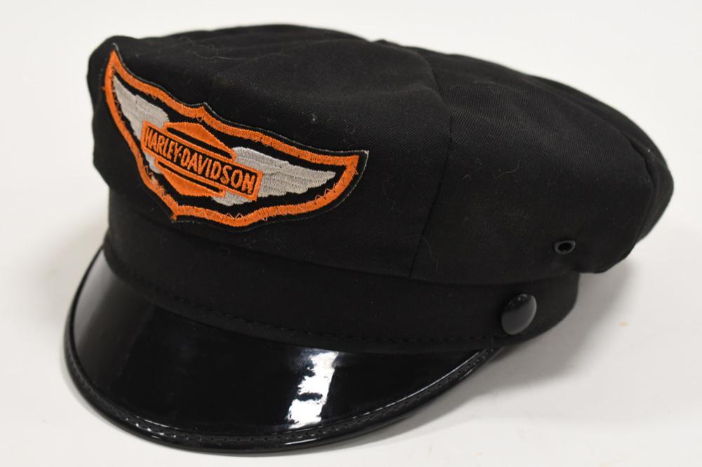 Vintage Harley-Davidson Captain's Hat Size 7-1/8 (1 of 8)