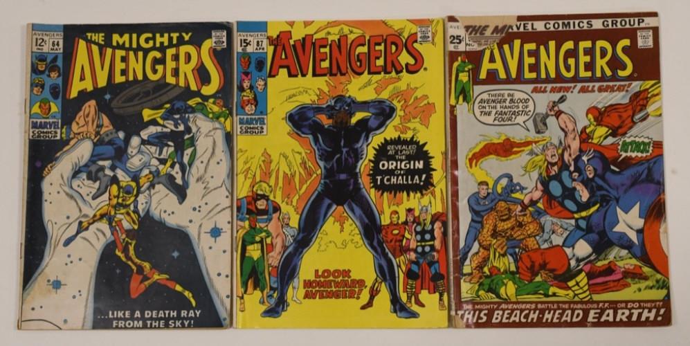 (3) Vintage Marvel The Avengers Comic Books (1 of 6)