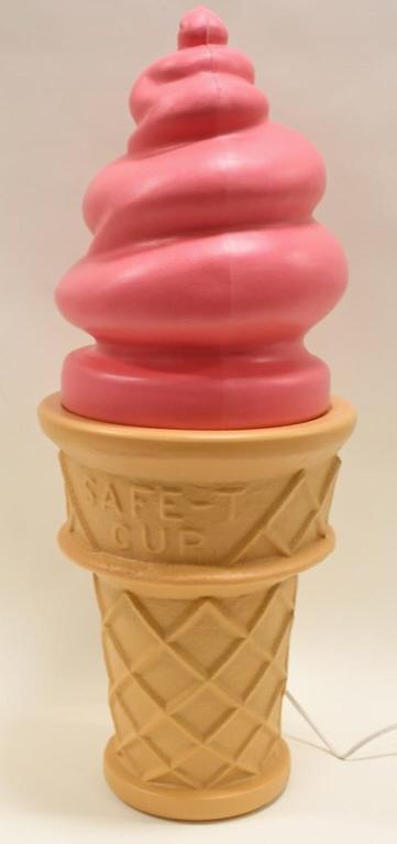 Giant Safe-T Cup Blow Mold Lighted Ice Cream Cone (1 of 5)