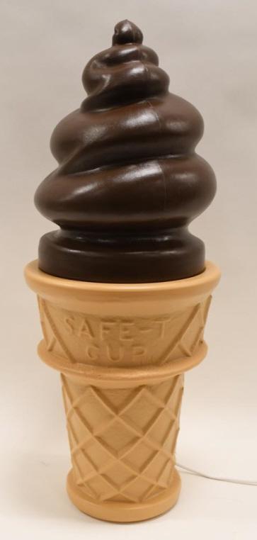 Giant Safe-T Cup Blow Mold Lighted Ice Cream Cone (1 of 6)