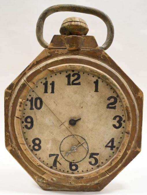Antique Jewelers Wooden Pocket Watch Trade Sign (1 of 10)