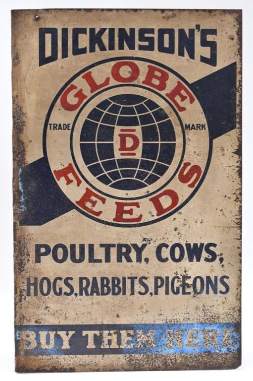 DST Globe Feeds Dickinson's Livestock Flange Sign (1 of 9)
