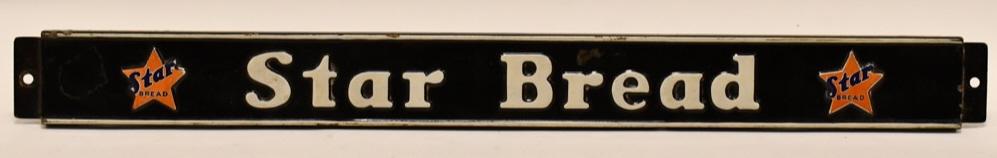 Vintage Star Bread Embossed Metal Adv Door Push (1 of 6)