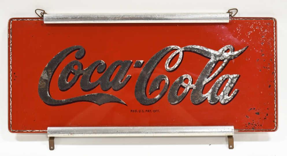 Early Coca-Cola Reverse On Glass Advertising Sign (1 of 12)
