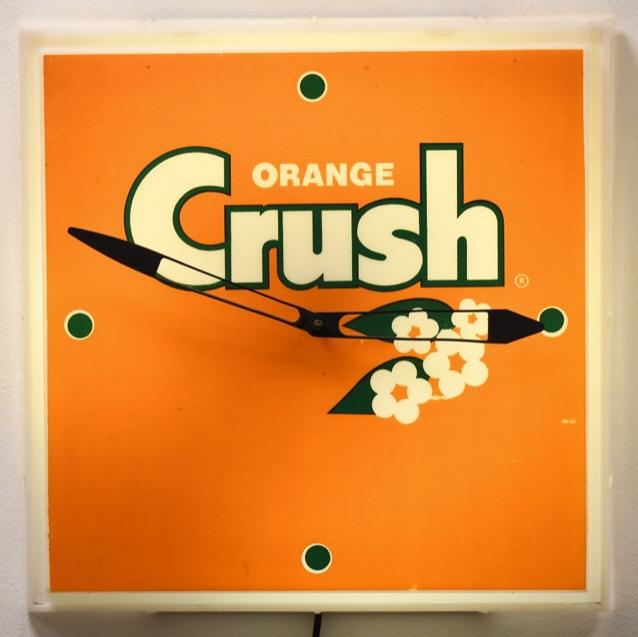 Vintage Orange Crush Lighted Advertising Clock (1 of 16)