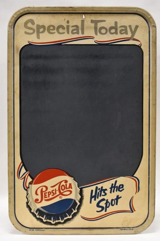 Vintage SST Pepsi-Cola Single Dot Menu Board Sign (1 of 8)