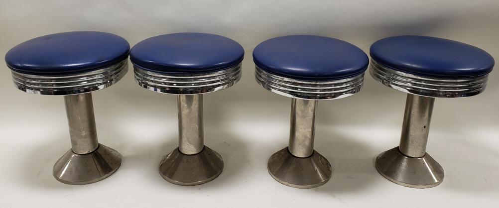 (4) Vintage Diner / Soda Fountain Stools (1 of 7)