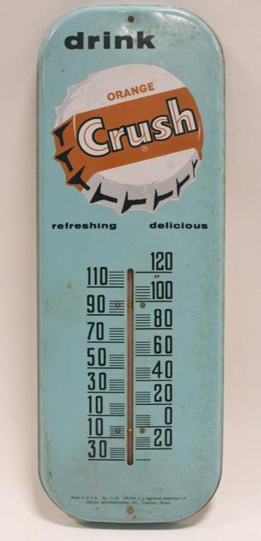 Vintage SST Orange Crush Soda Adv Thermometer (1 of 6)