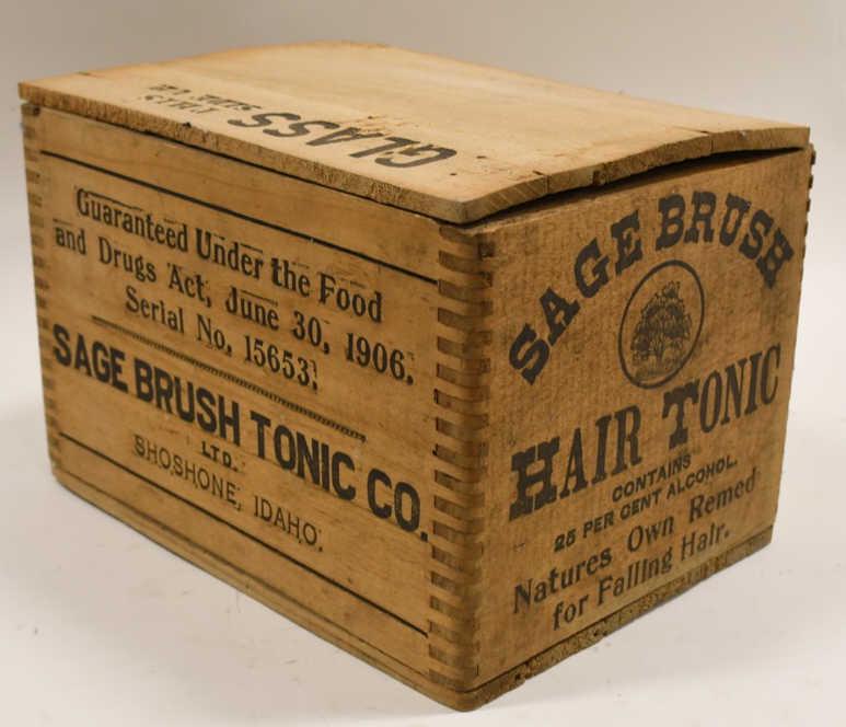 Sage Brush Tonic Co. Wood Crate w/ 12 Bottles (1 of 6)