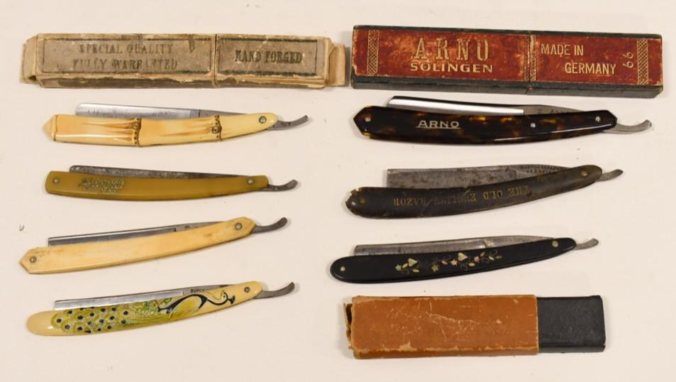 (7) Vintage Shaving Straight Razors / Barbershop (1 of 5)