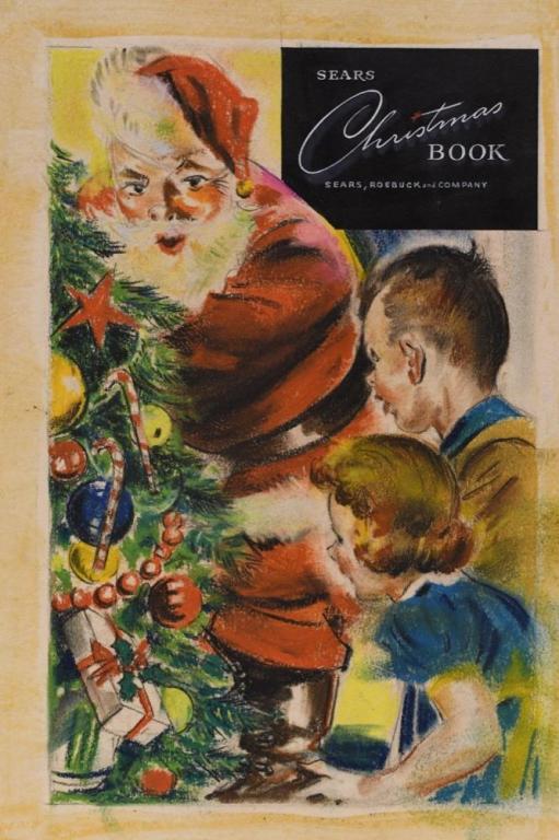 Sears Roebuck & Co. Christmas Catalog Cover Art (1 of 6)
