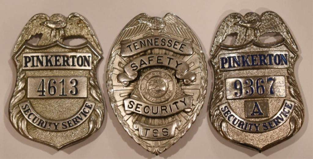 (3) Vintage Obsolete Security Badges (1 of 5)