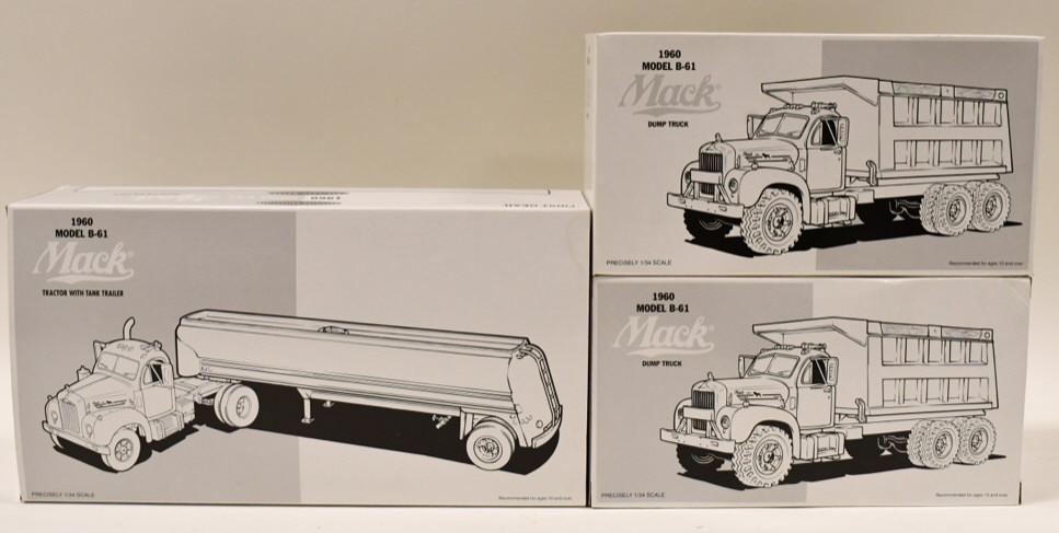 1/34 1st Gear Mack Dump Trucks & Tanker Truck (1 of 4)