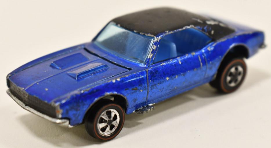 1967 Hot Wheels Redline Custom Camaro Blue / Blue (1 of 6)
