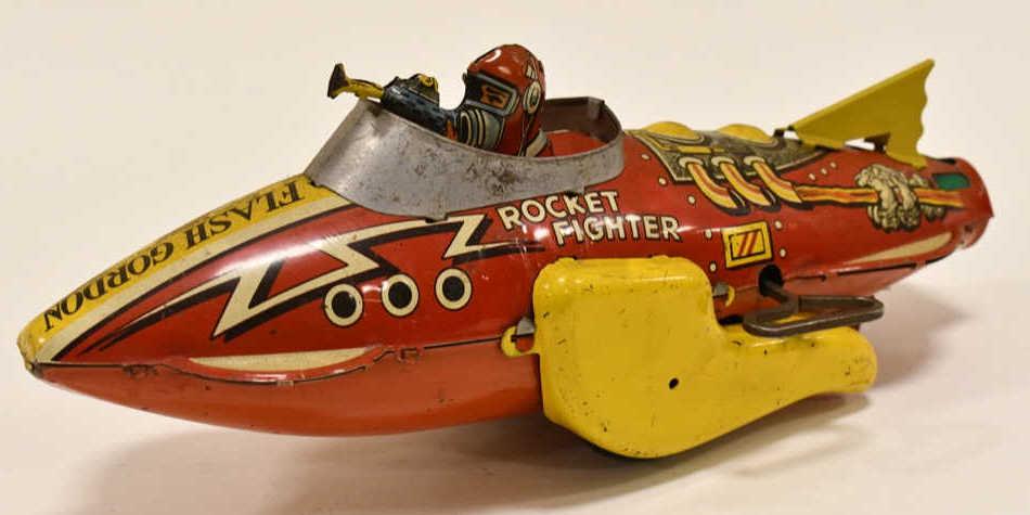 Marx Tin Litho Windup Flash Gordon Rocket Fighter (1 of 6)
