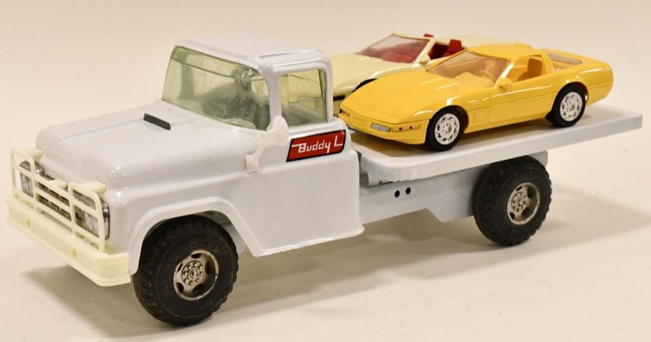 Custom Buddy L Flatbed Truck w Corvette Promo Cars (1 of 6)