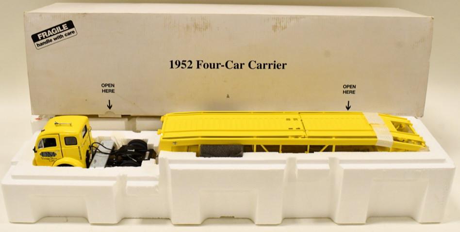 Lot - Danbury Mint 1:24 Scale 1952 4-Car Carrier