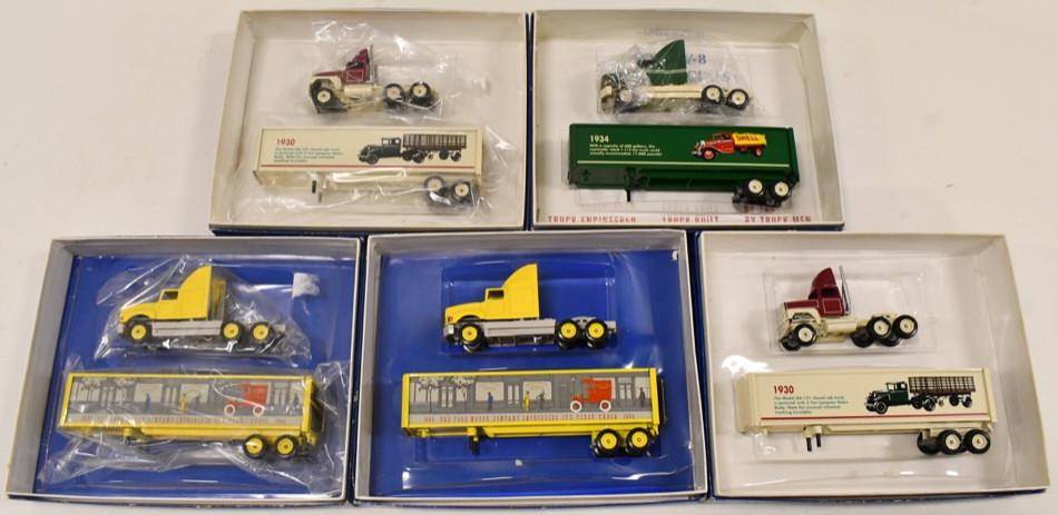 (5) 1/64 Winross Ford Historical Semi Trucks (1 of 4)