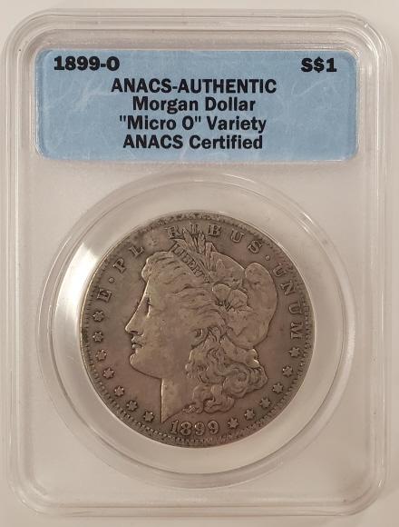 1899-O Morgan Silver Dollar Micro O Graded (1 of 2)