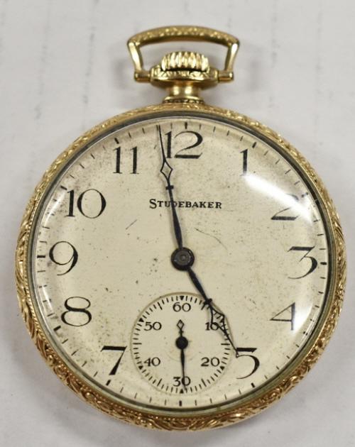 Studebaker 21 Jewel Open Face Gold Filled Watch (1 of 3)