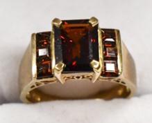 10k Gold Ruby Emerald Cut Ring (1 of 3)