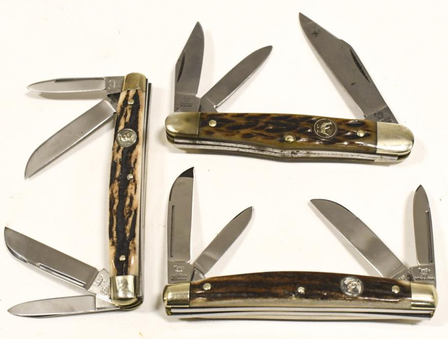 3 Vtg Bertram Cutlery Hen & Rooster Folding Knives (1 of 14)