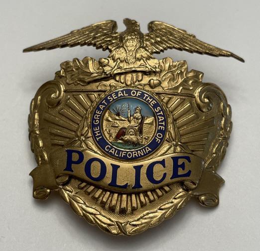 Vintage California Police Hat Badge (1 of 2)