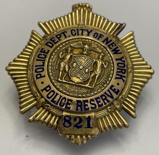 Obsolete New York Police Badge