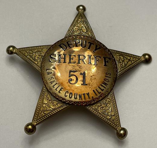 Obsolete LaSalle County, IL Deputy Sheriff Badge (1 of 2)
