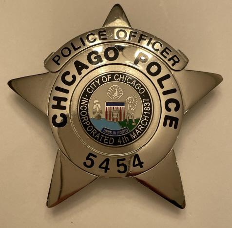 Obsolete Police Officer Chicago Police Badge (1 of 2)