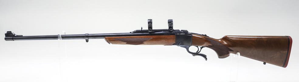Ruger No. 1 Lever Action 7mm Rem. Mag. Rifle: Ruger No. 1 lever action single shot rifle in 7mm Rem Mag. The rifle is in near new condition and has a 26" barrel. SN: 132-56832. FFL required for transfer. (770-5)