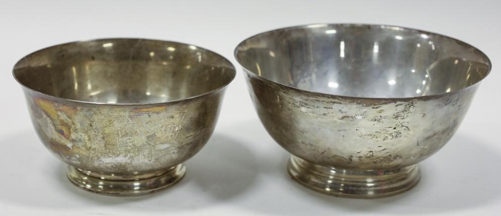 (2) Lunt Sterling Silver Paul Revere Bowls (1 of 7)