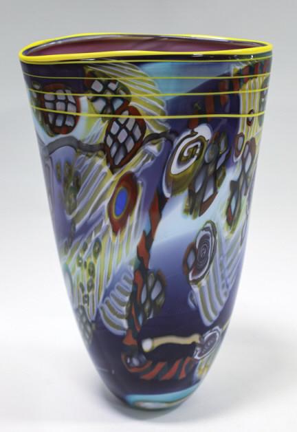Wes Hunting Multii-Color Art Glass Vase (1 of 8)