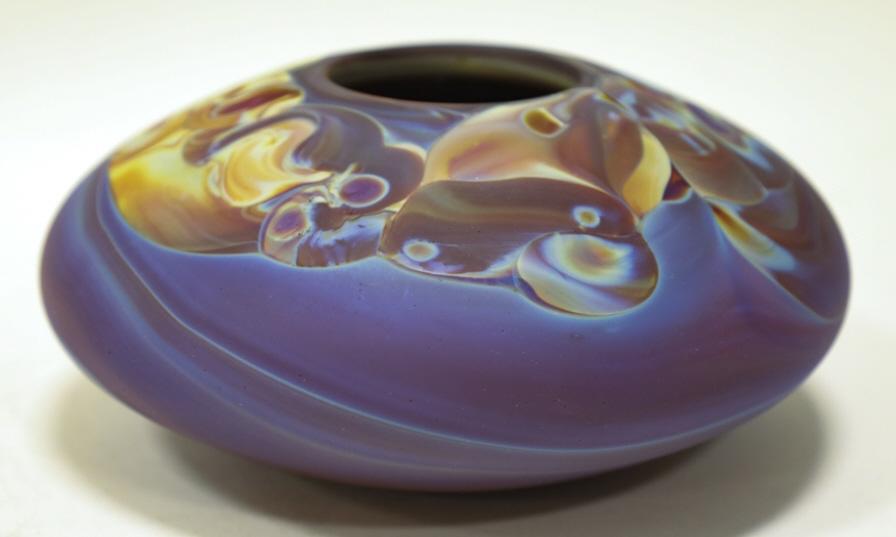 Frederick Warren Satin Silver Art Glass Vase (1 of 7)