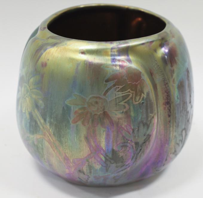 Weller Jacques Sicard 7-3/4" Pottery Vase (1 of 6)