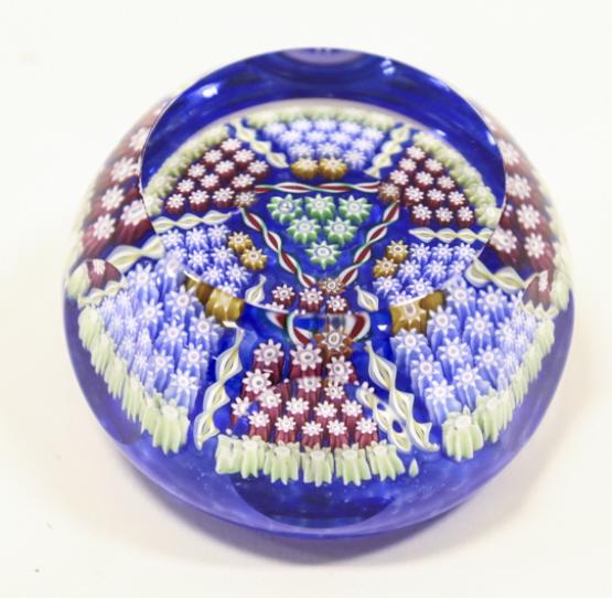 Perthshire Faceted Millefiori Paperweight (1 of 6)