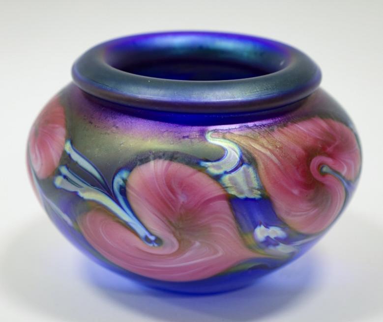 2011 Lotton Studios Jerry Heer Art Glass Vase (1 of 6)